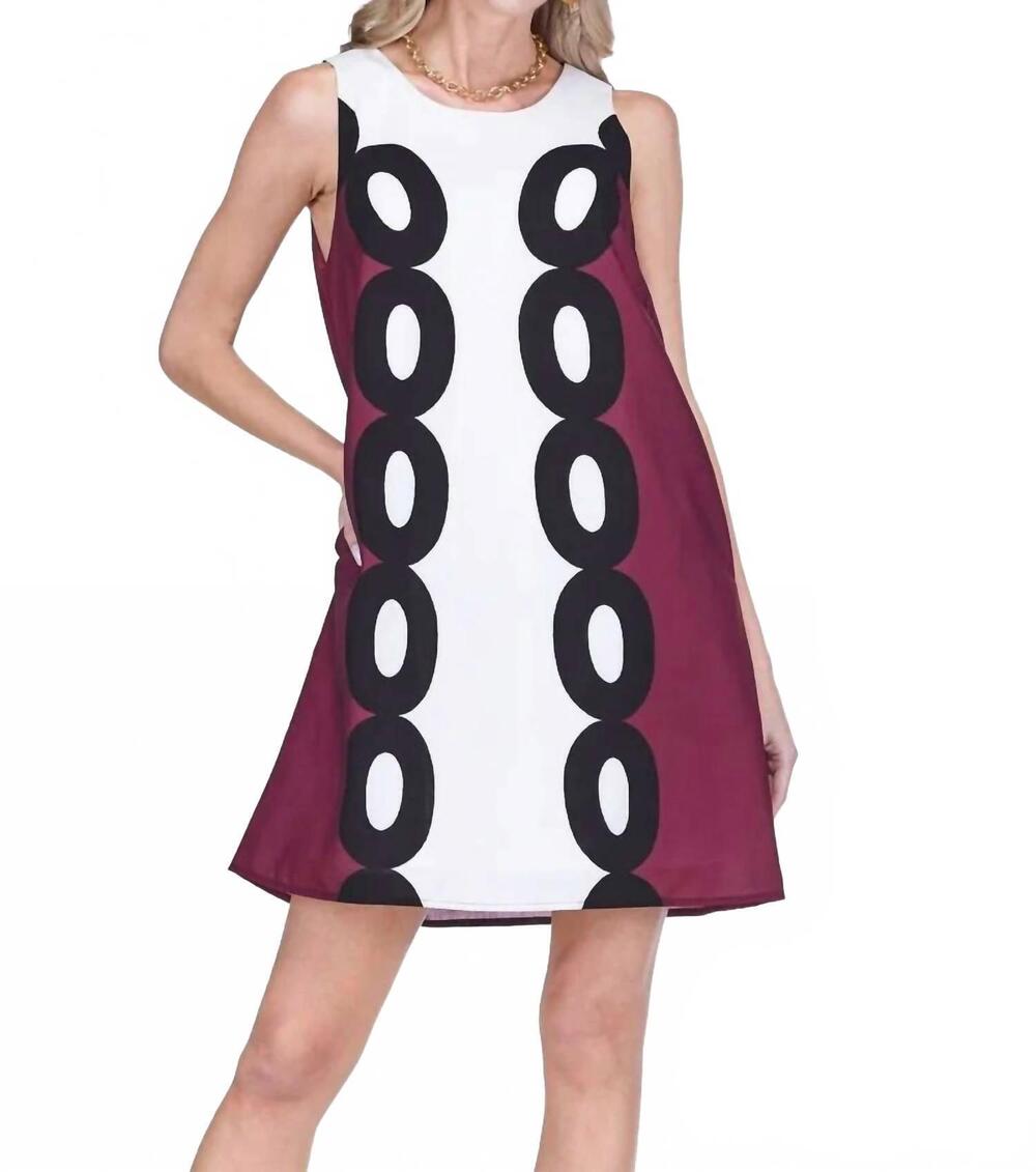 NEW JADE sheath mini dress in maroon